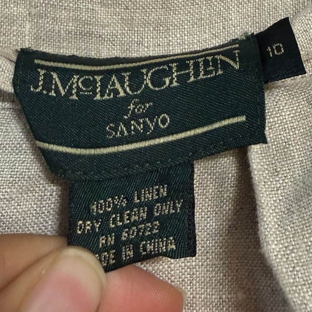 J.McLaughlin for Sanyo 100% Linen Pants – Size 10 - Picture 5 of 6